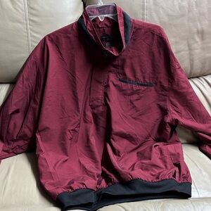 Daniel Gray Mens Burgundy/Maroon Golf Jacket w/Zip Up mock neck size L